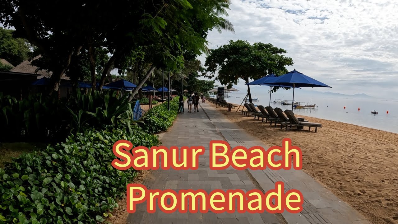 Sanur Beach Promenade walk to Icon Bali Shopping Mall