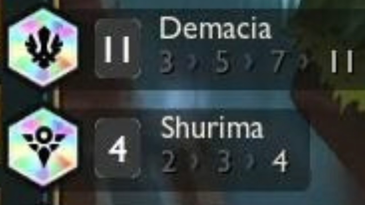 I got 11 Demacia + 4 Shurima!