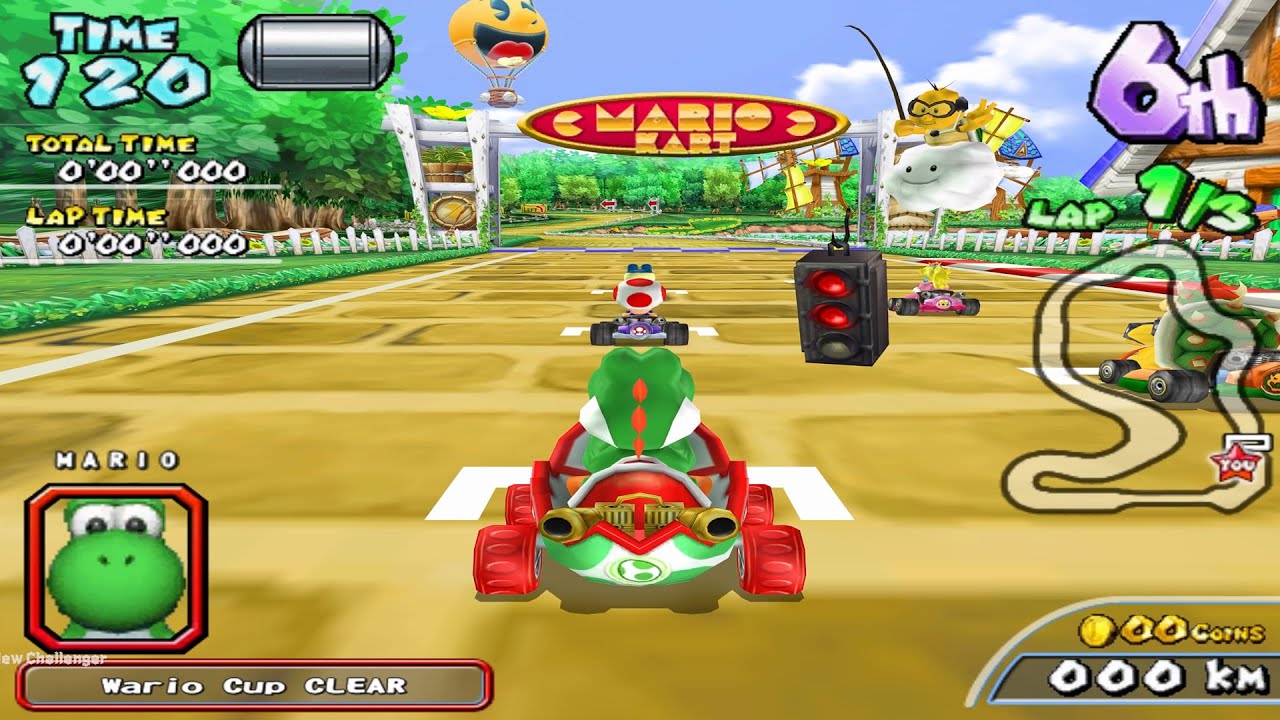 Mario Kart Arcade GP 2 Pac Man CUP RACE (50cc Easy Difficulty ) Battle Races | UHD