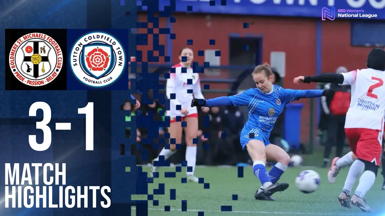 𝗠𝗮𝘁𝗰𝗵 𝗵𝗶𝗴𝗵𝗹𝗶𝗴𝗵𝘁𝘀: Boldmere St Michaels 3-1 Sutton Coldfield Town