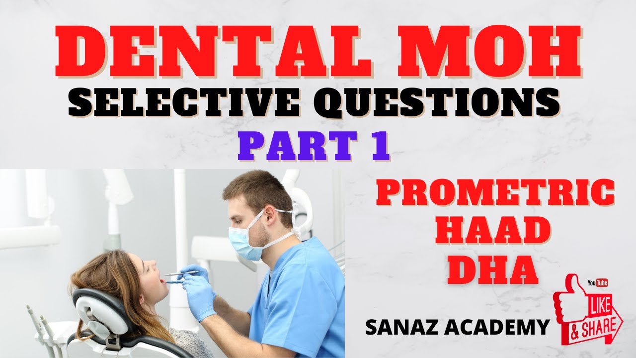 Dental  prometric | dha | haad | most important Questions & Answers part 1 Sanaz academy