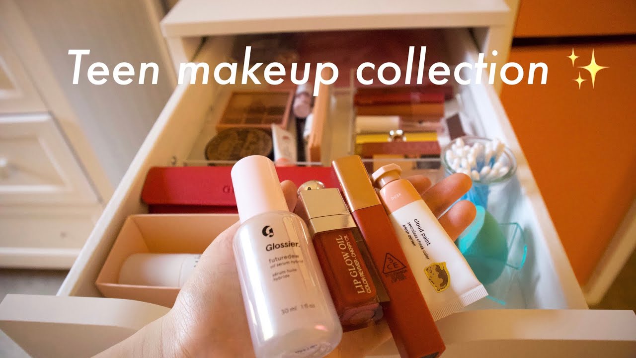Teen makeup collection 2020🌱| vanity + makeup tour of a 16 yr old