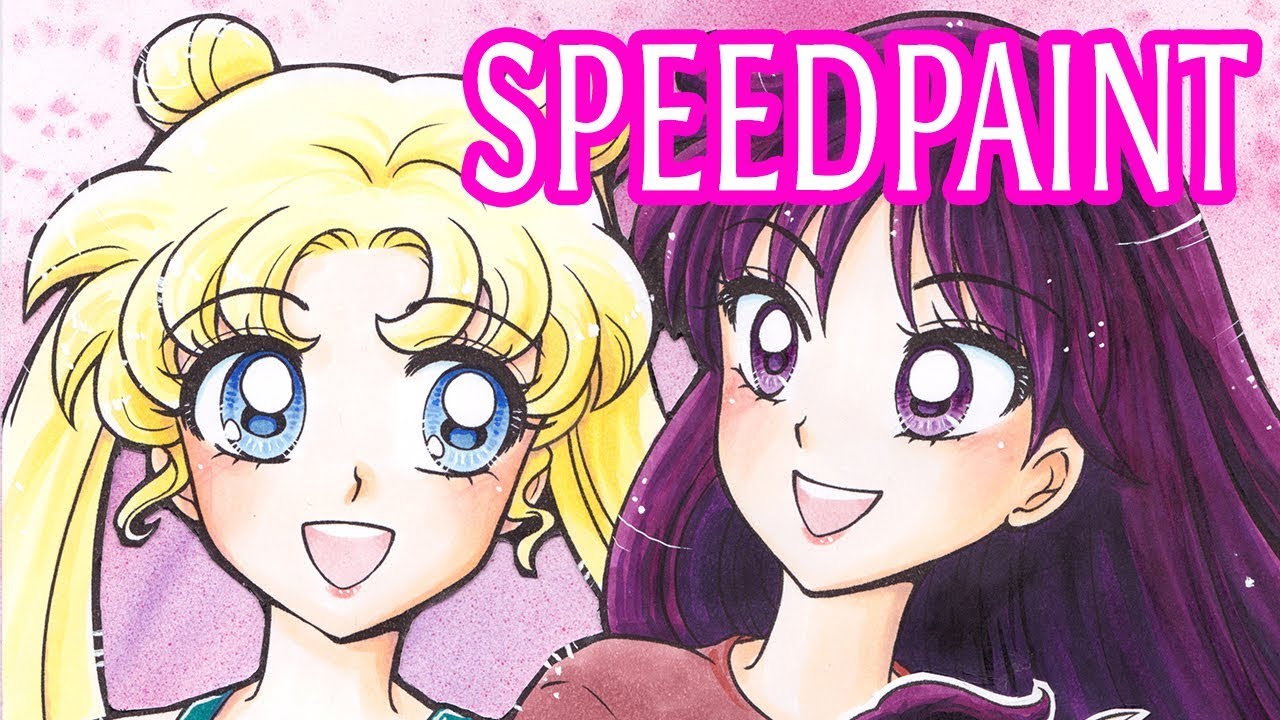 Speedpaint: Usagi and Rei from Sailor Moon! Fanart!