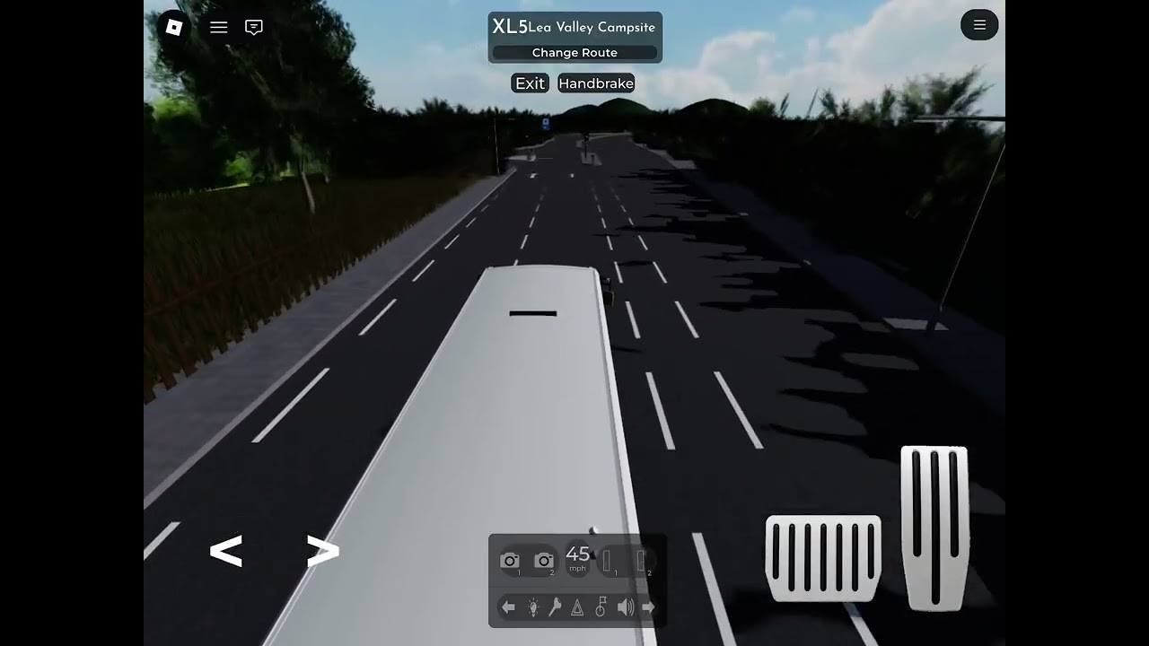 London and east bus simulator XL5 bus route from Stratford to Lea valley campsite 