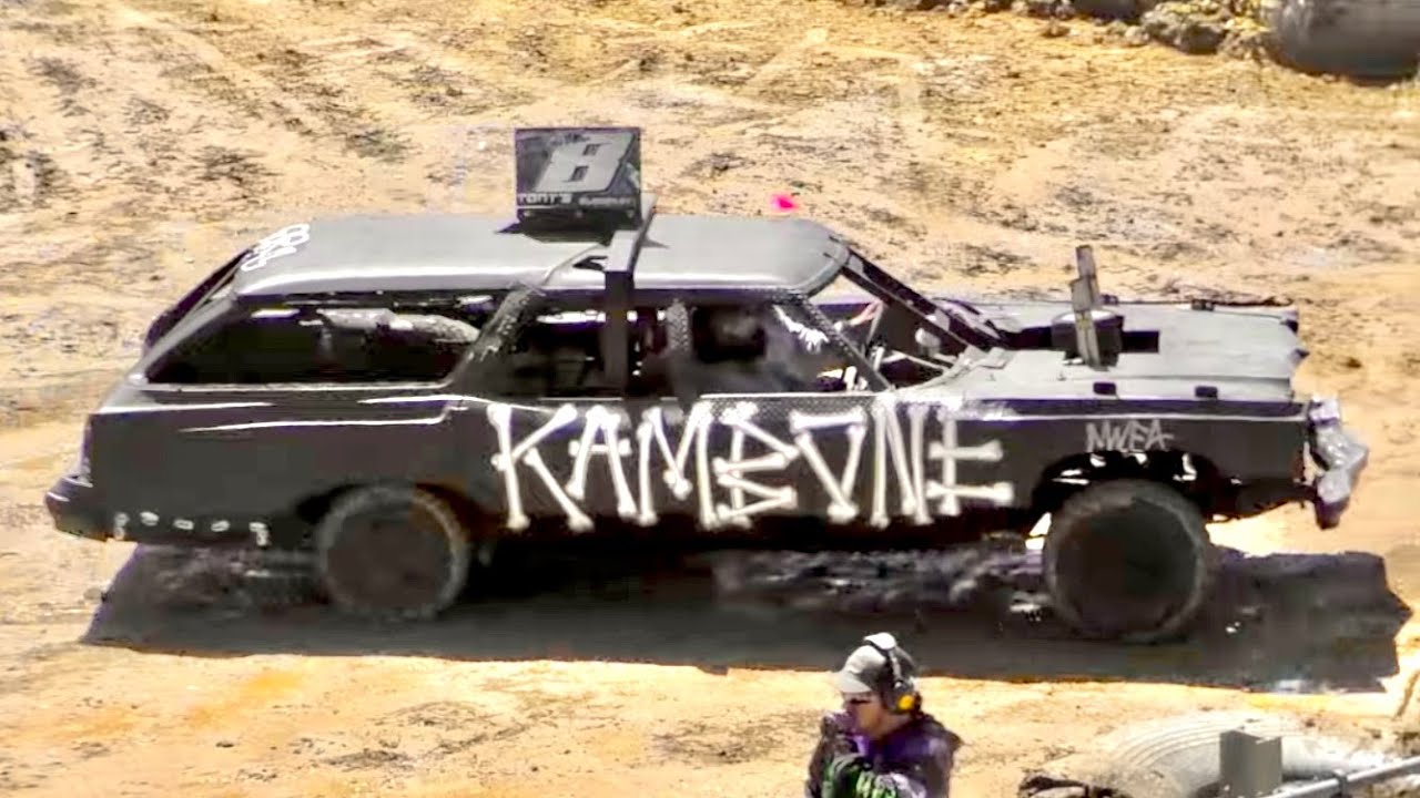 Youth Full Size Demolition Derby V8 Big Cars Battle Wagons!  Old Iron Dunbar Pa April 2025
