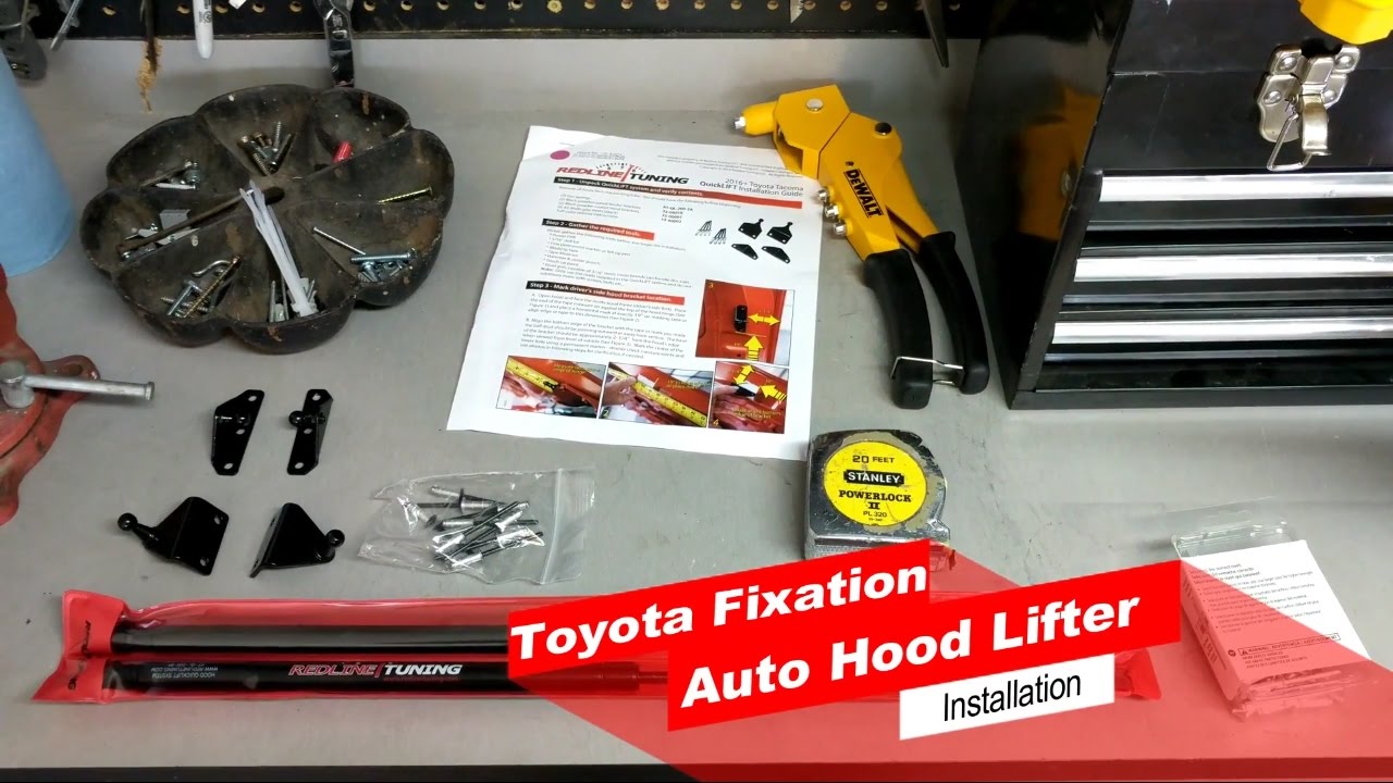 Redline Tuning Hood Lift Installation on 2017 Toyota Tacoma