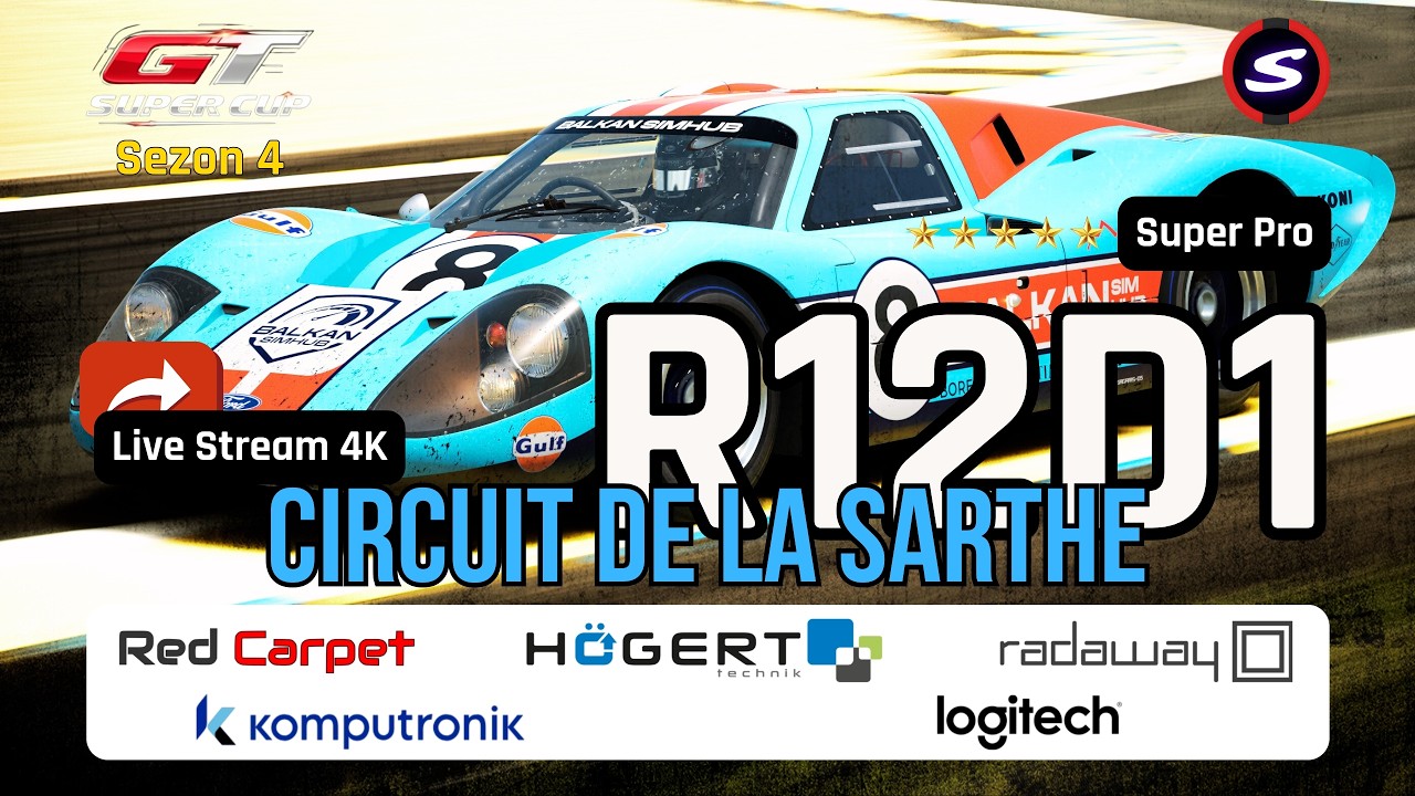 GRAN TURISMO SUPER CUP 4 | R12D1 SUPER PRO | LIVE STREAM PL 🏁