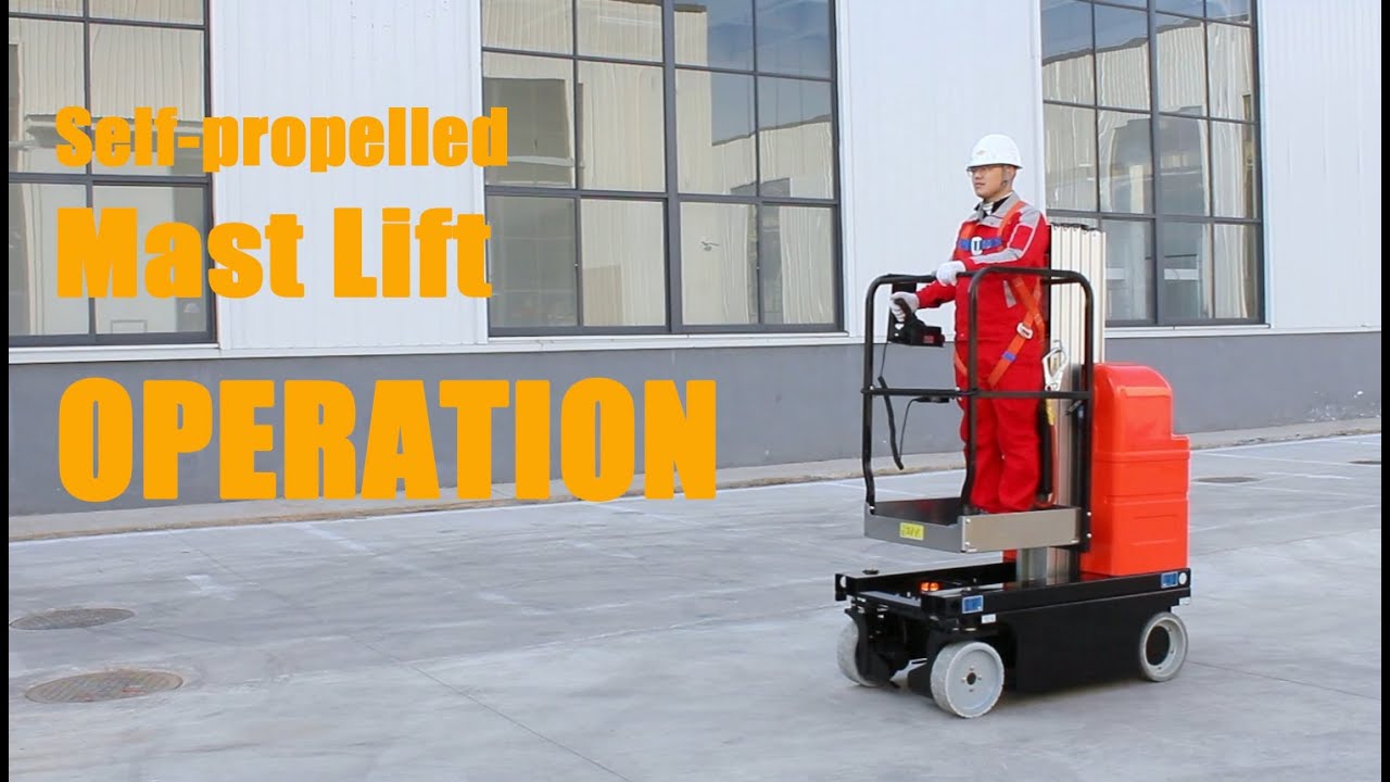 Self propelled Aluminum Mast Lift by LGLIFT China