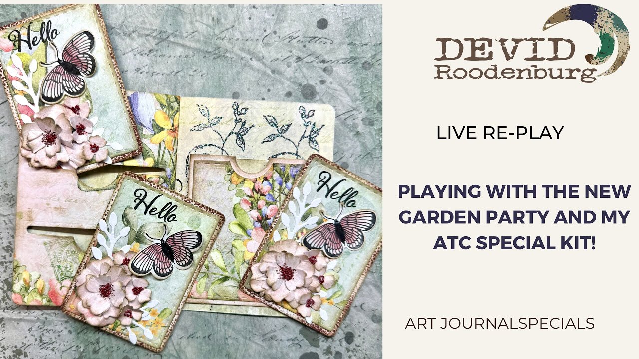 tonight i made 3 ATC's using florals!
