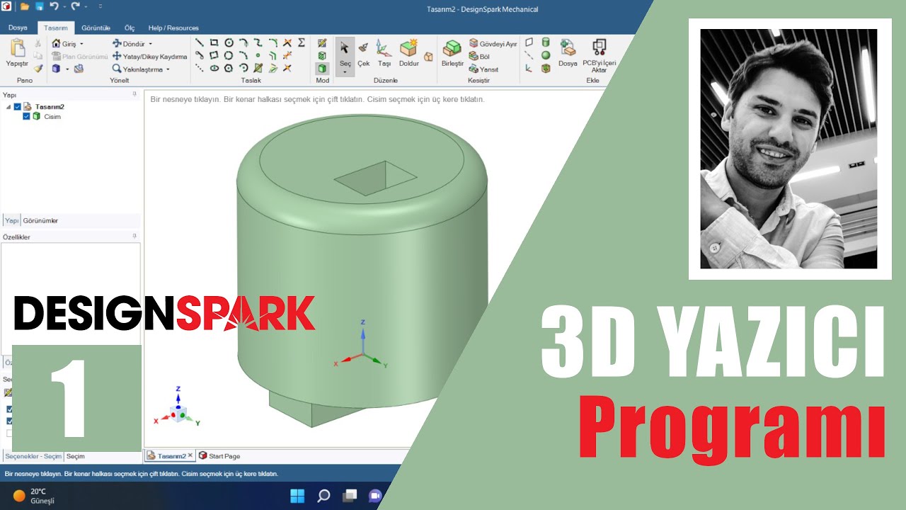 Ücretsiz 3 Boyutlu Çizim Programı DesignSpark | 3D Yazıcı için Çizim Programı #1