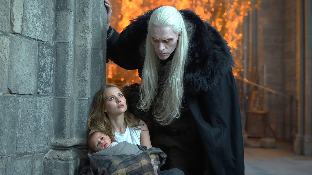 She Fed Her Baby in the Freezing Cold — Until the Vampire King Covered Them with His Cloak.