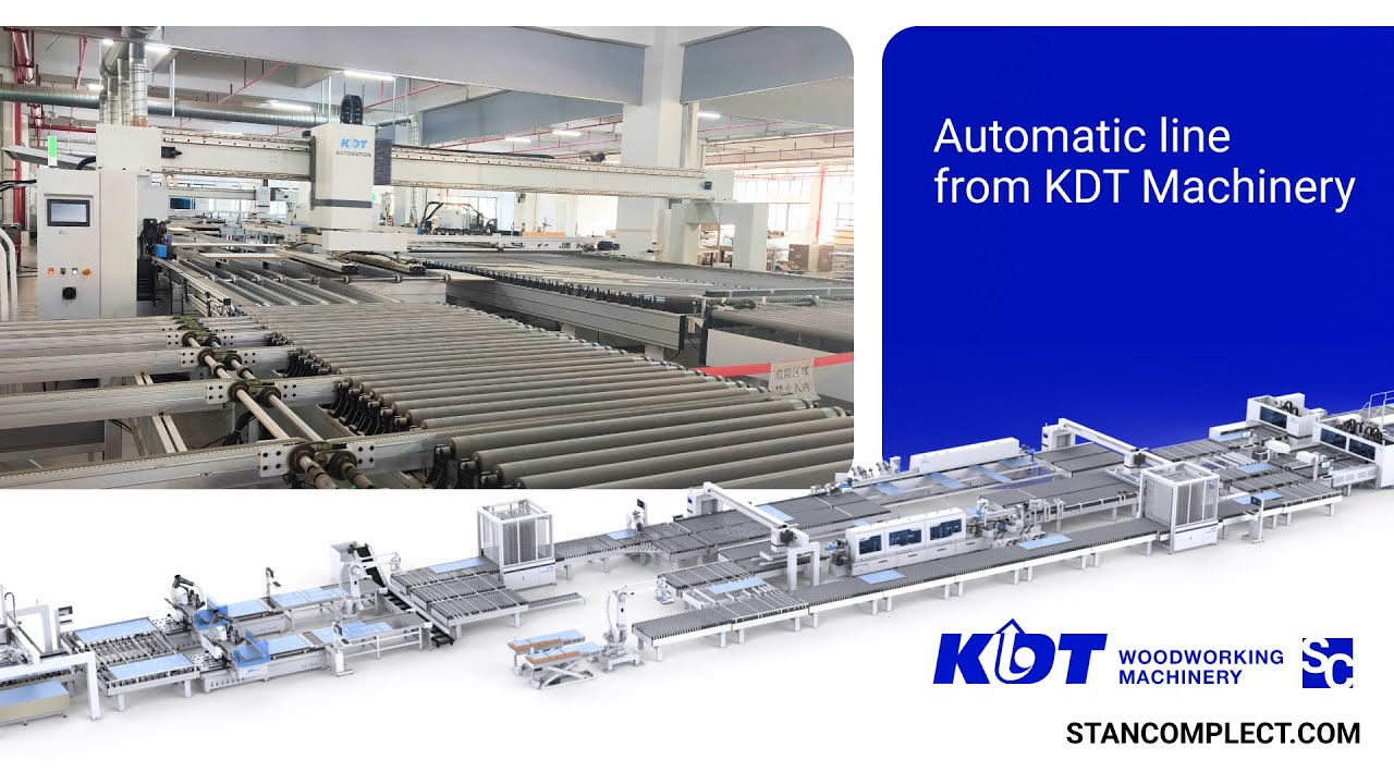 KDT Automated Line Based on CNC Machining Centers and Edgebanding Machines!