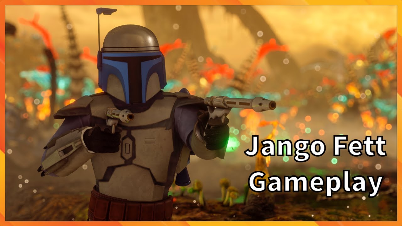 Jango Fett Gameplay Star Wars Battlefront 2