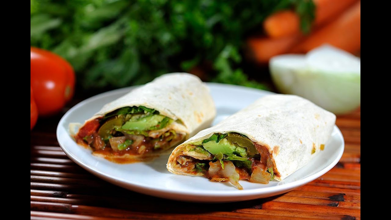 Vegetarian vegan burritos Mexican Food