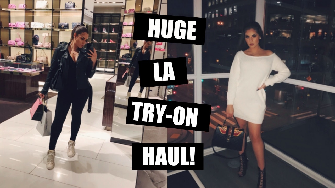 WHAT I GOT IN LA♡ TRY ON CLOTHING HAUL
