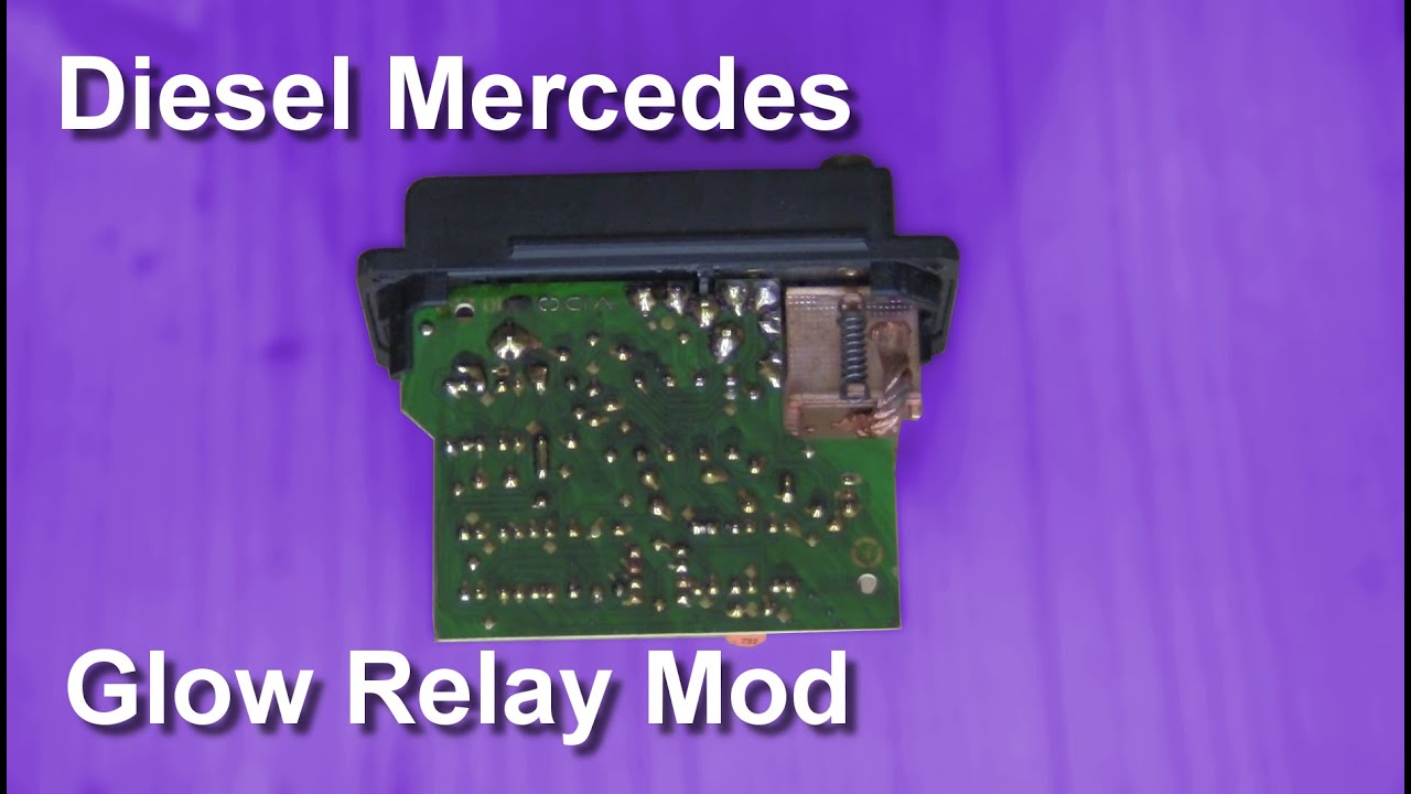 W123 Mercedes glow plug relay indicator modification (Half brightness indicator for afterglow)