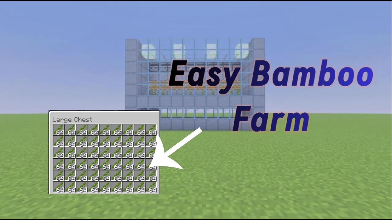 How to make an easy Bamboo (Wood) Farm in Minecraft