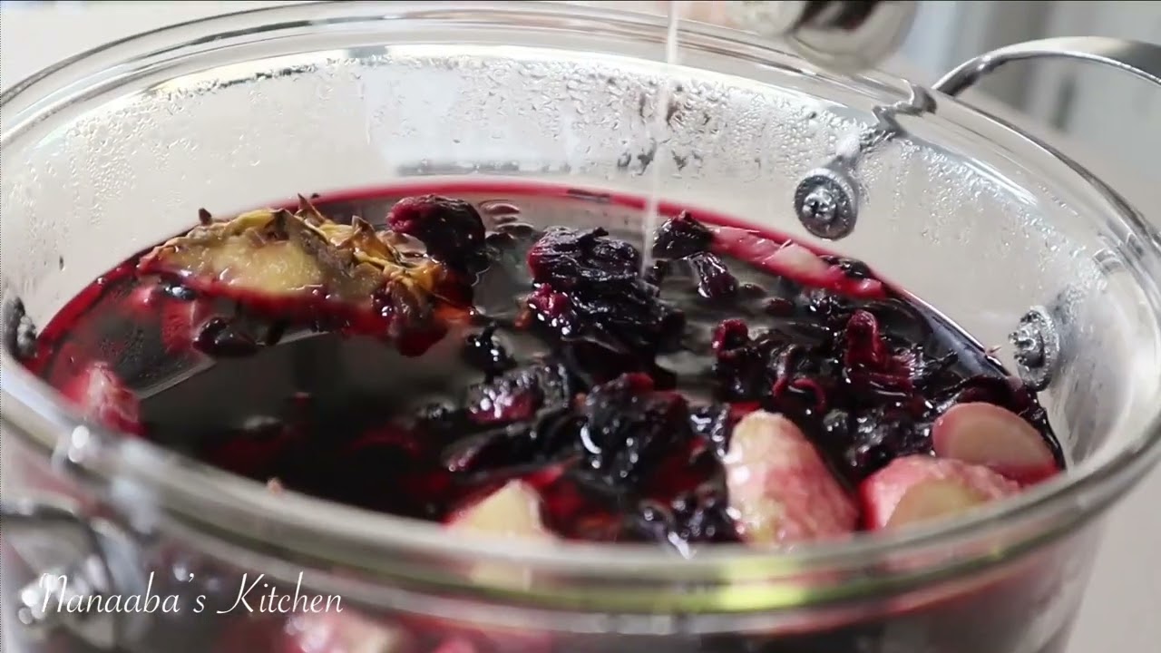 Strong detox immune boosting fat burning hibiscus ginger, lime, lemon, spice, pineapple tea recipe
