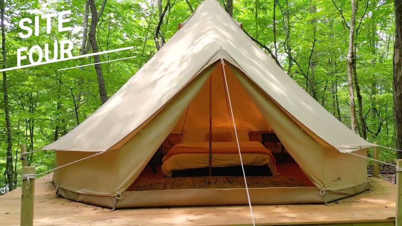 🌟 Unveiling Glamping Heaven at Yak Eco Camp in Brevard, NC! 💫 5 Luxe Retreats and a Hidden Pond!