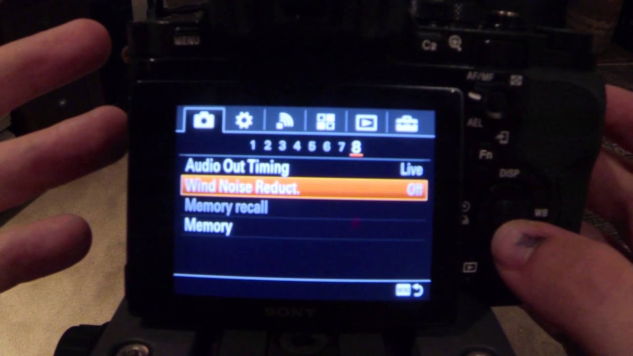 Sony a7s Menu Overview
