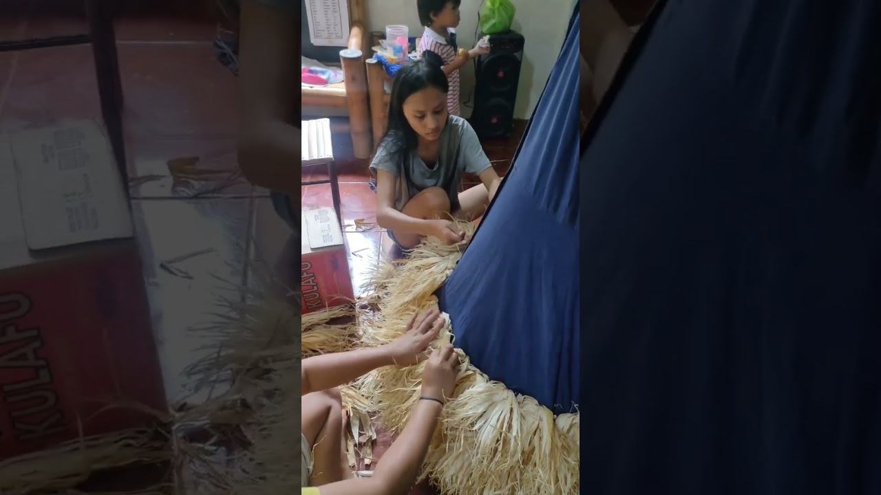Gown made in CORN HUSK, CORN KERNEL, HOSE, and Damage dress#Ms.teenNature#nature#Lovenature#beautify