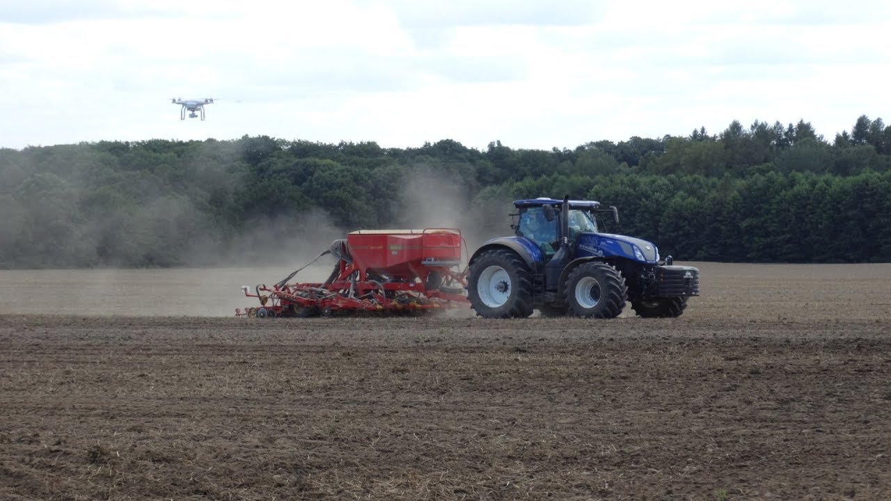 AGROHANDEL w akcji !!! Siew pasowy rzepaku 2017 |New Holland T7.315 & Vaderstad Spirit 400C|