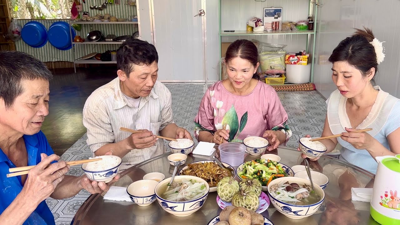 Vịt Kho Gừng Bông Cải Xào Canh Củ Cải Trắng Đãi Thợ Làm Hàng Rào/LCSVD