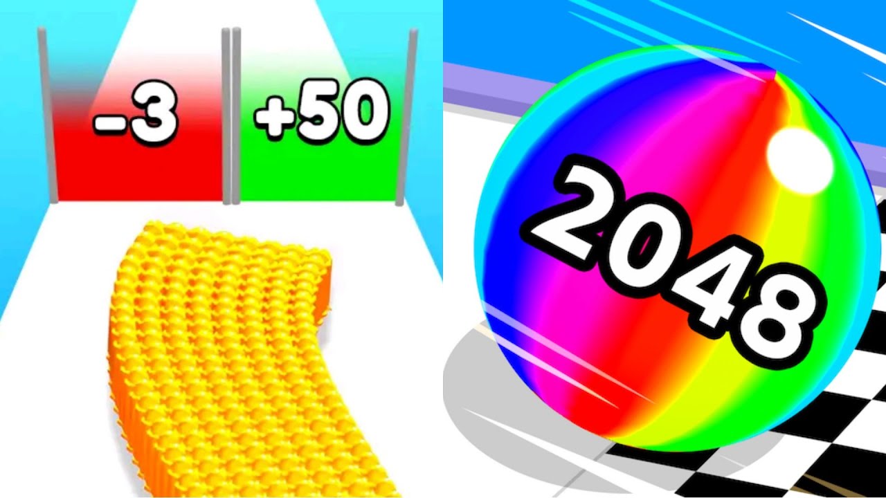 Ball Run 2048 Vs Bullet Army Run | All Level Gameplay Walkthrough Android.iOS New Update! P5
