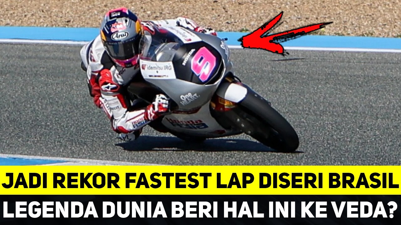 JADI REKOR FASTEST LAP DISERI BRASIL, LEGENDA DUNIA BERI HAL INI KE VEDA EGA PRATAMA?
