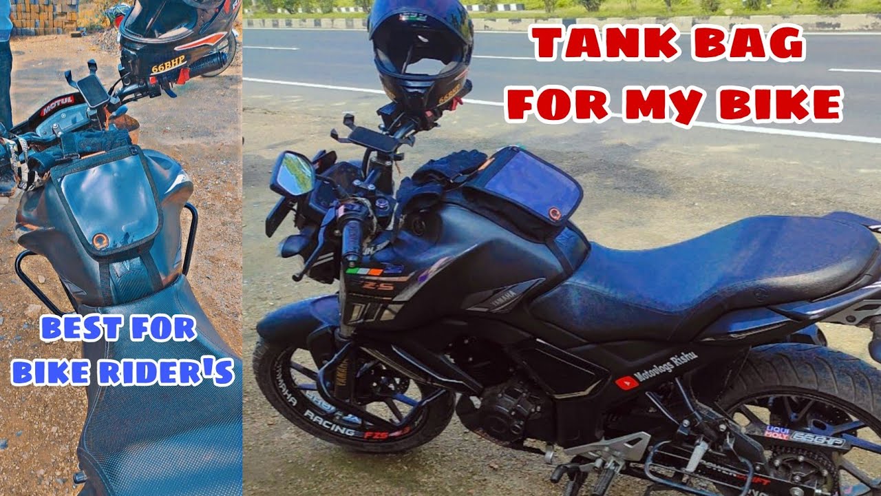 Small Tank Bag For My Bike | Best Tank Bag For All Motorcycle #motovlogsrishu  #tankbag