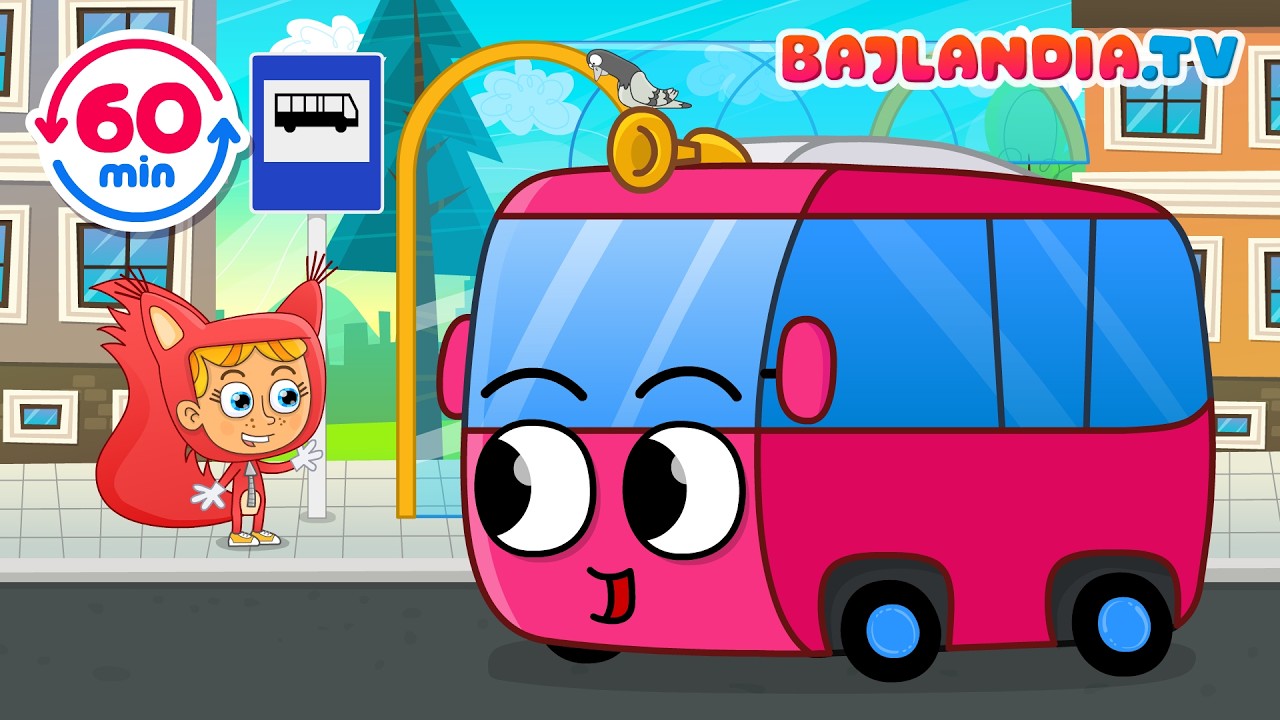 Koła Autobusu Kręcą Się - LOOP 1 Godzina - Piosenka dla Dzieci - Bajlandia TV