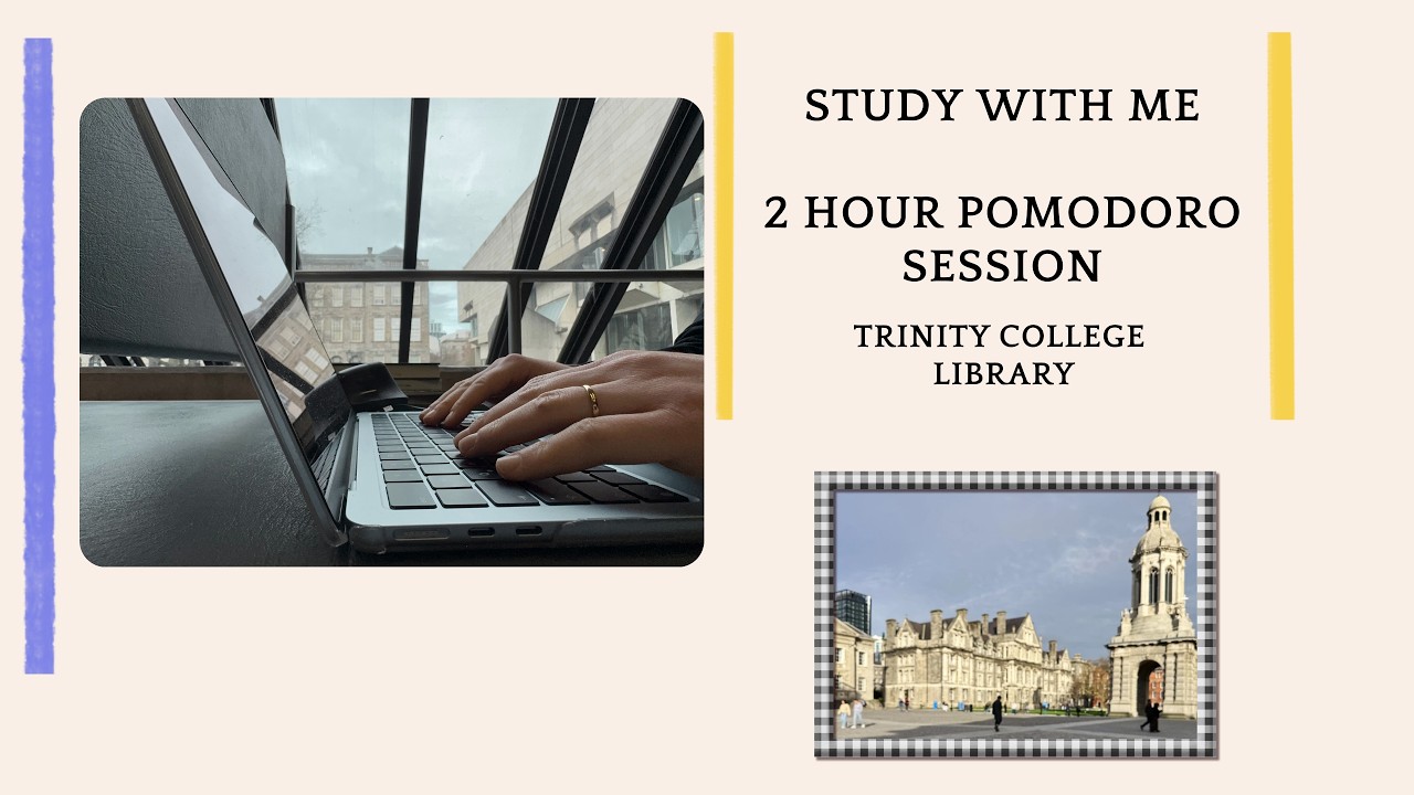 Study with me at the library (🎧 No music, just ambient sounds) 📖 2 hours real time