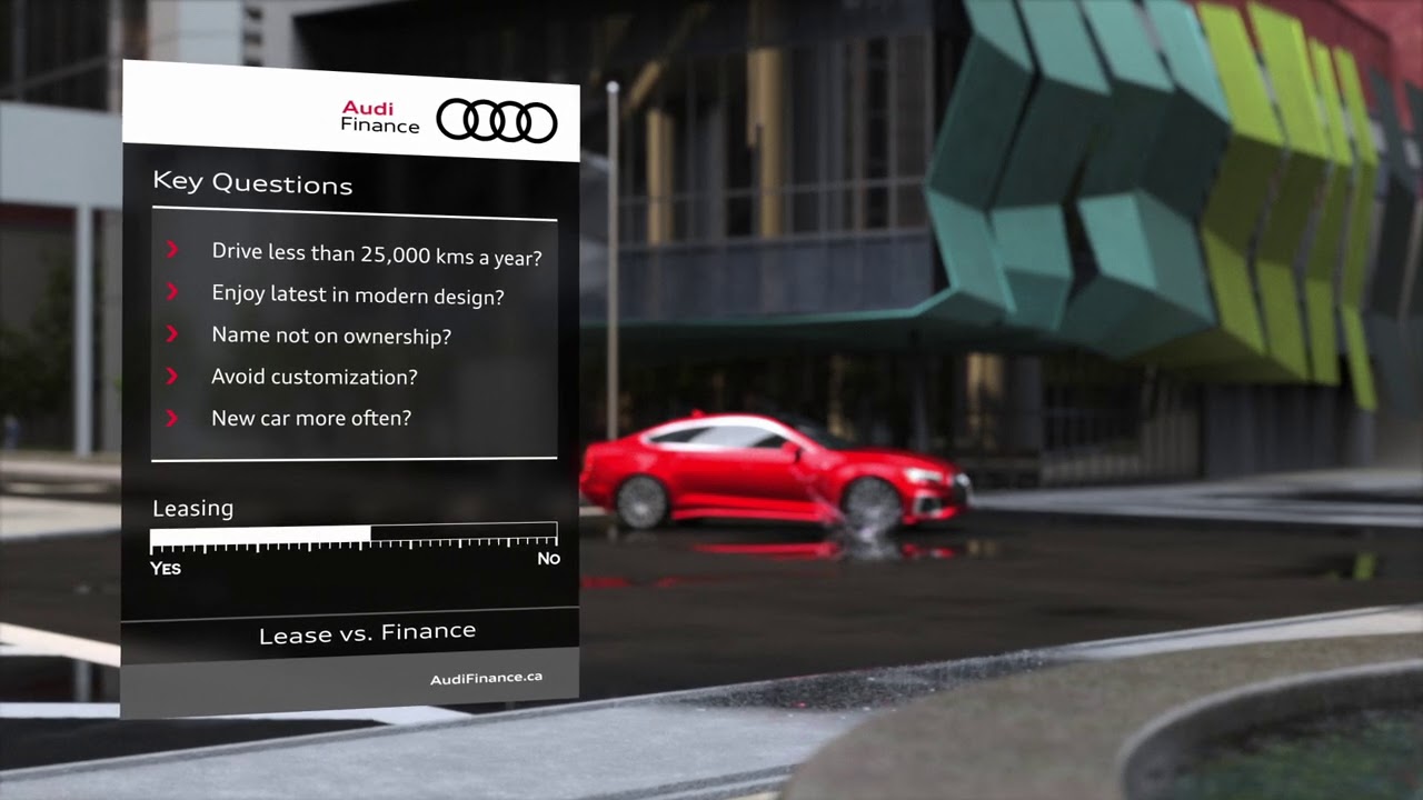 Audi Finanial Services - Lease vs. Finance