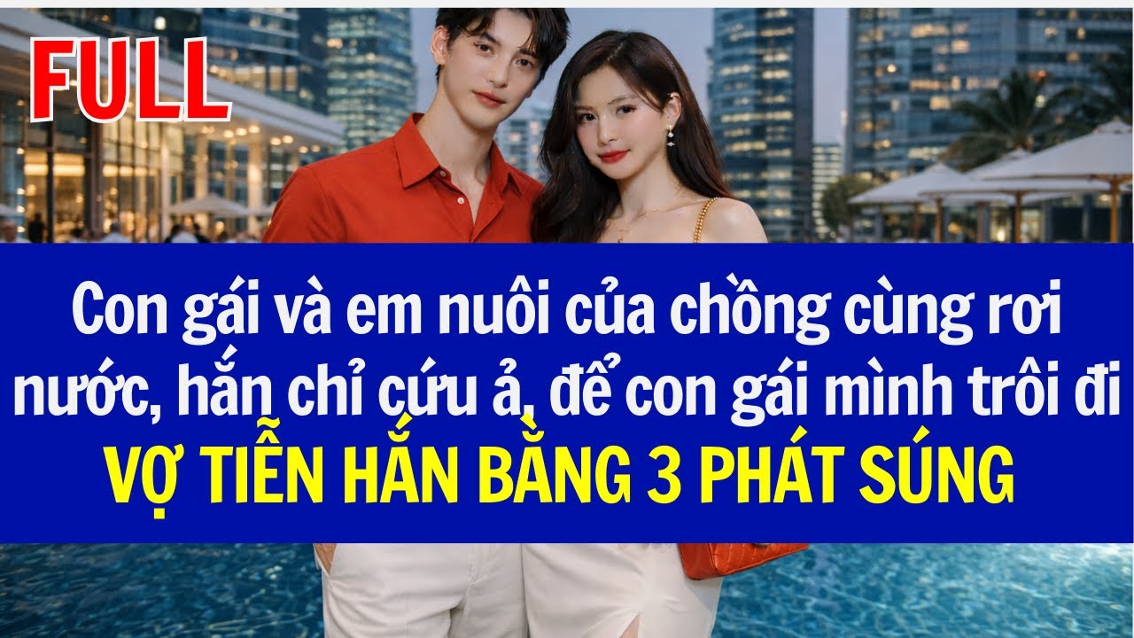 Con gái và em nuôi cùng rơi nước, chồng cứu ả, để con gái mình trôi đi,VỢ TIỄN HẮN BẰNG 3PHÁT S.ÚNG