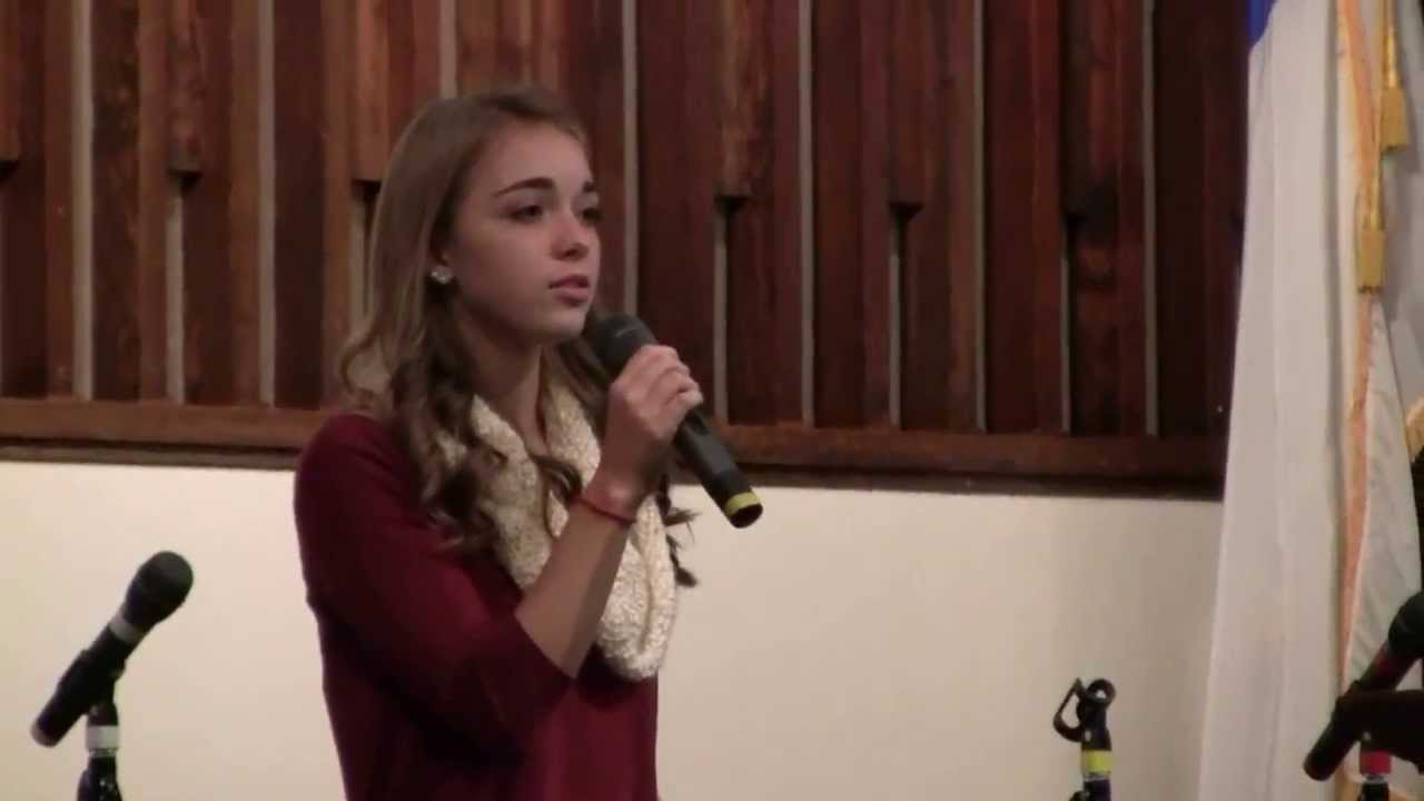 Grace Montgomery singing Alabaster Box