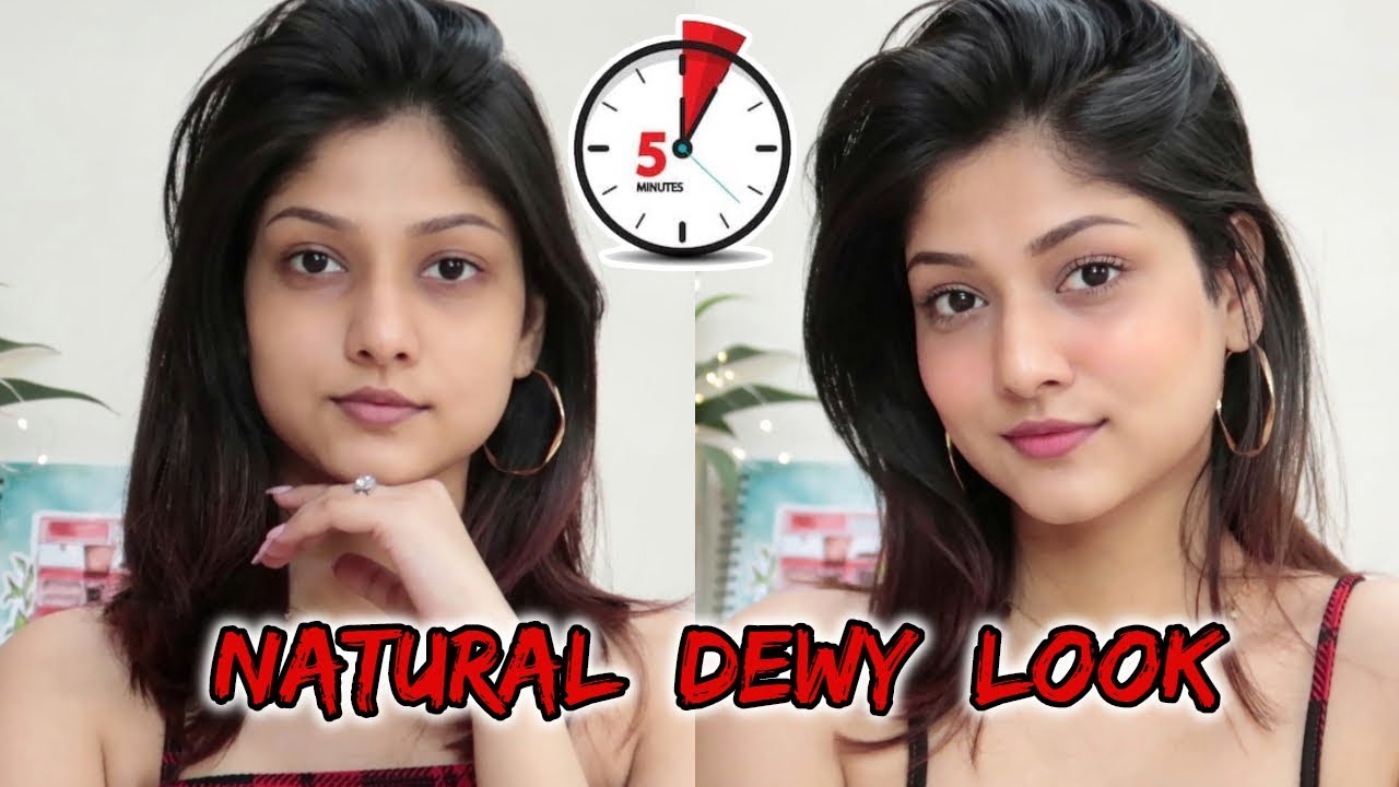 EVERYDAY NATURAL DEWY LOOK | 5 min Office/College makeup | Manasi Mau