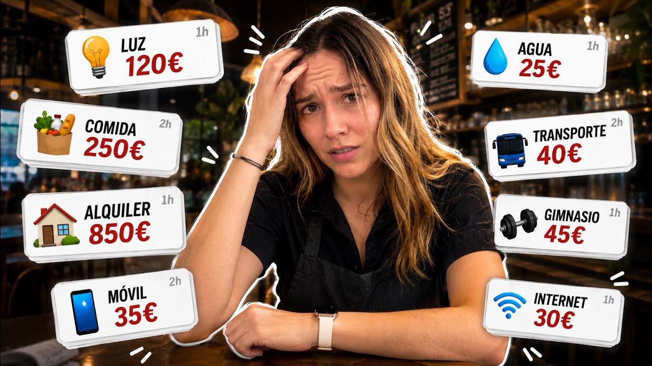 La VERDAD de vivir en MADRID siendo CAMARERA 💸 | Mi presupuesto real (¿se puede ahorrar?)