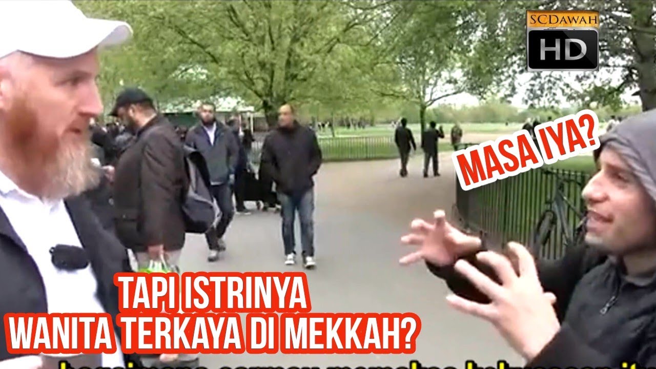 Tuduhan : Nabi-mu melakukan dakwah demi uang ! Hamza Vs Agnostik Speakers Corner Hyde Park SUB INDO