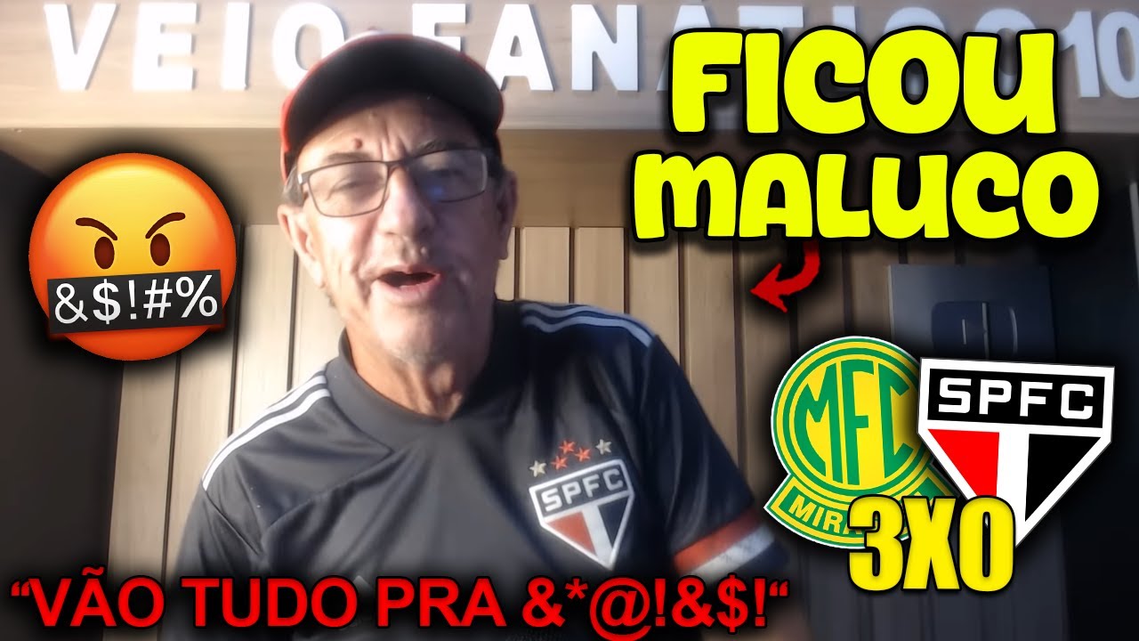 REA&Ccedil;&Otilde;ES do VEIO FAN&Aacute;TICO TRICOLOR no APITO FINAL DE MIRASSOL 3X0 S&Atilde;O PAULO - PAULIST&Atilde;O REACT