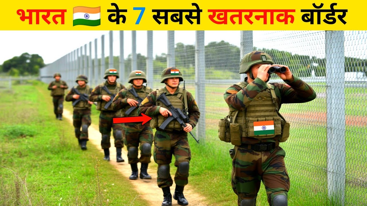 भारत🇮🇳 के 7 सबसे खतरनाक बॉर्डर। India's MOST DANGEROUS Borders Revealed Now