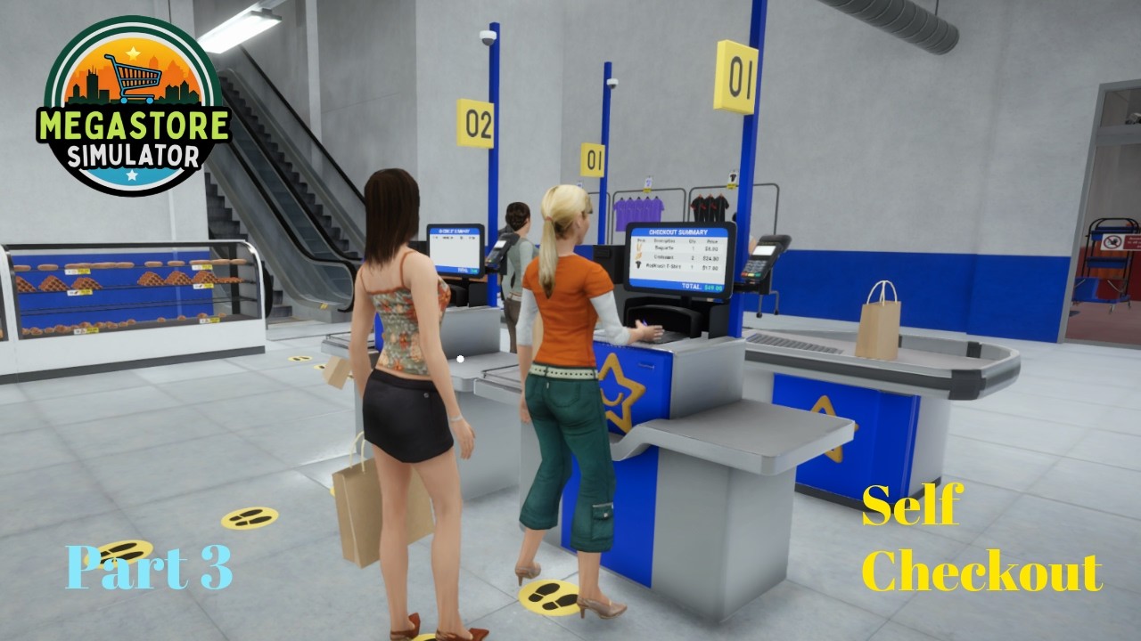 Getting a Self Checkout for the store | Megastore Simulator gameplay | S1 Part 3