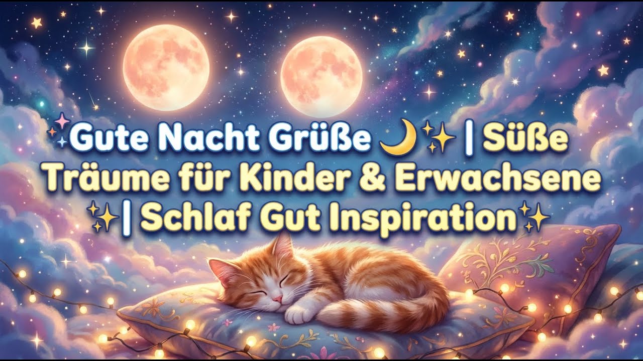 Gute Nacht Grüße 🌙 | Süße Träume für Kinder & Erwachsene | Schlaf Gut Inspiration