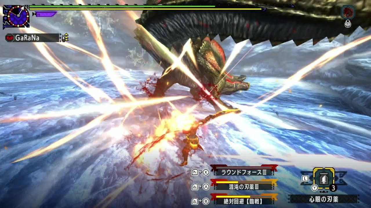 【MHXX】大雪主狩猟依頼G5 片手剣ソロ 10分針【大雪主ウルクスス×飢餓イビルジョー】