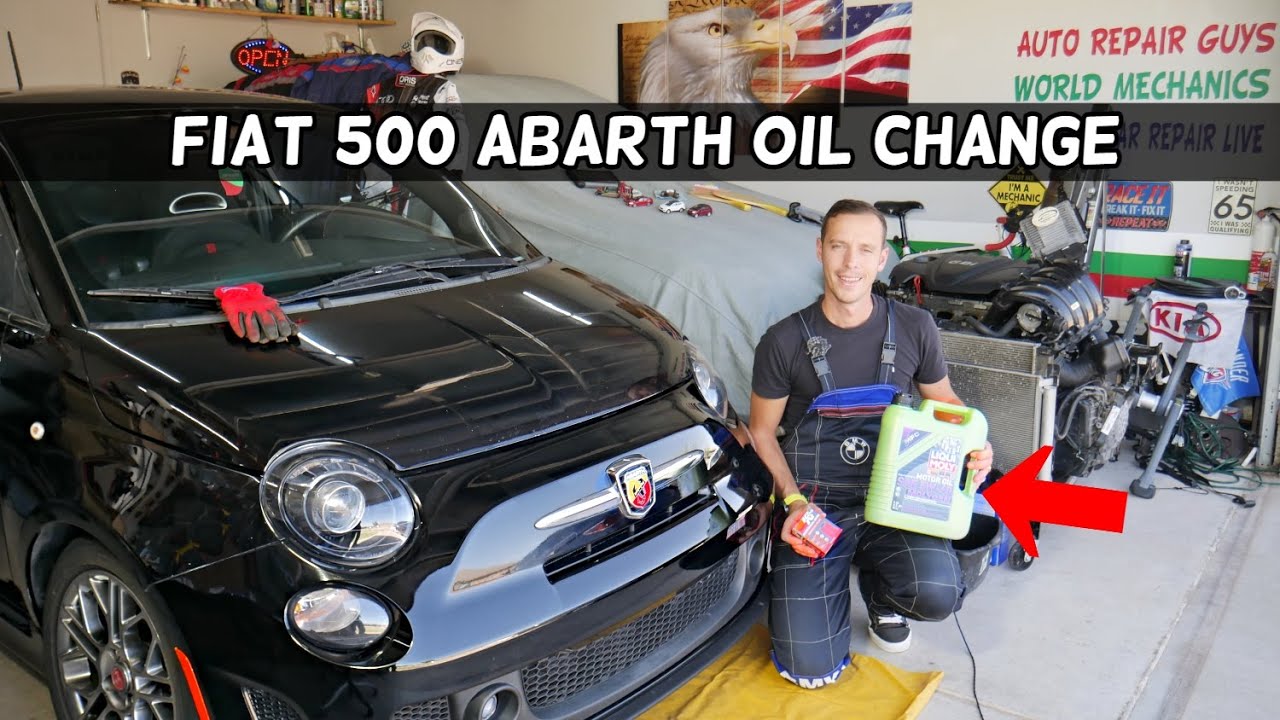 FIAT 500 ABARTH 1.4 ЗАМЕНА МАСЛА, КАК ЗАМЕНИТЬ МОТОРНОЕ МАСЛО И МАСЛЯНЫЙ ФИЛЬТР