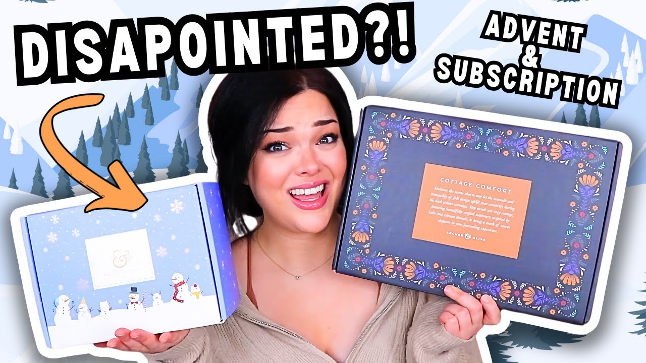 I WAS SO EXCITED! WHAT WENT WRONG?! | $125 Archer & Olive Advent & Winter Subscription