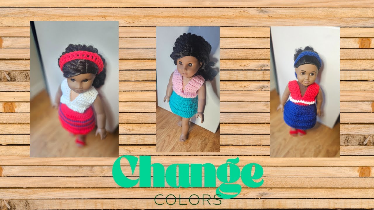 Crochet Doll Dress Pattern | Step-by-Step Tutorial
