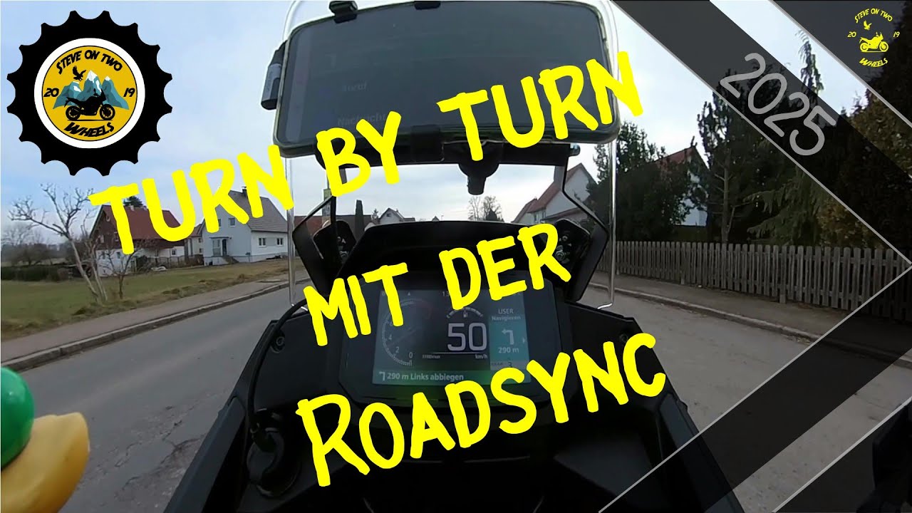 Turn by Turn Navigation mit der Honda Roadsync App  Reaktionstest der Anzeige