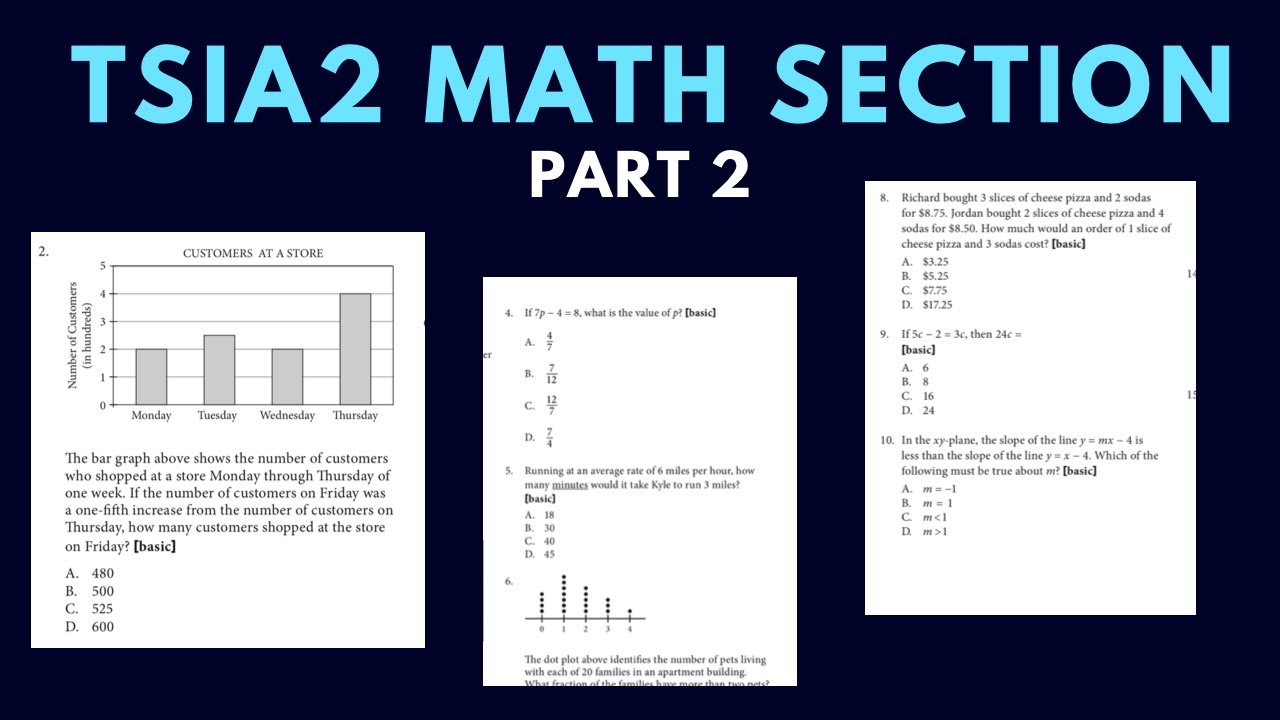 TSIA2 MATH SECTION PART 2
