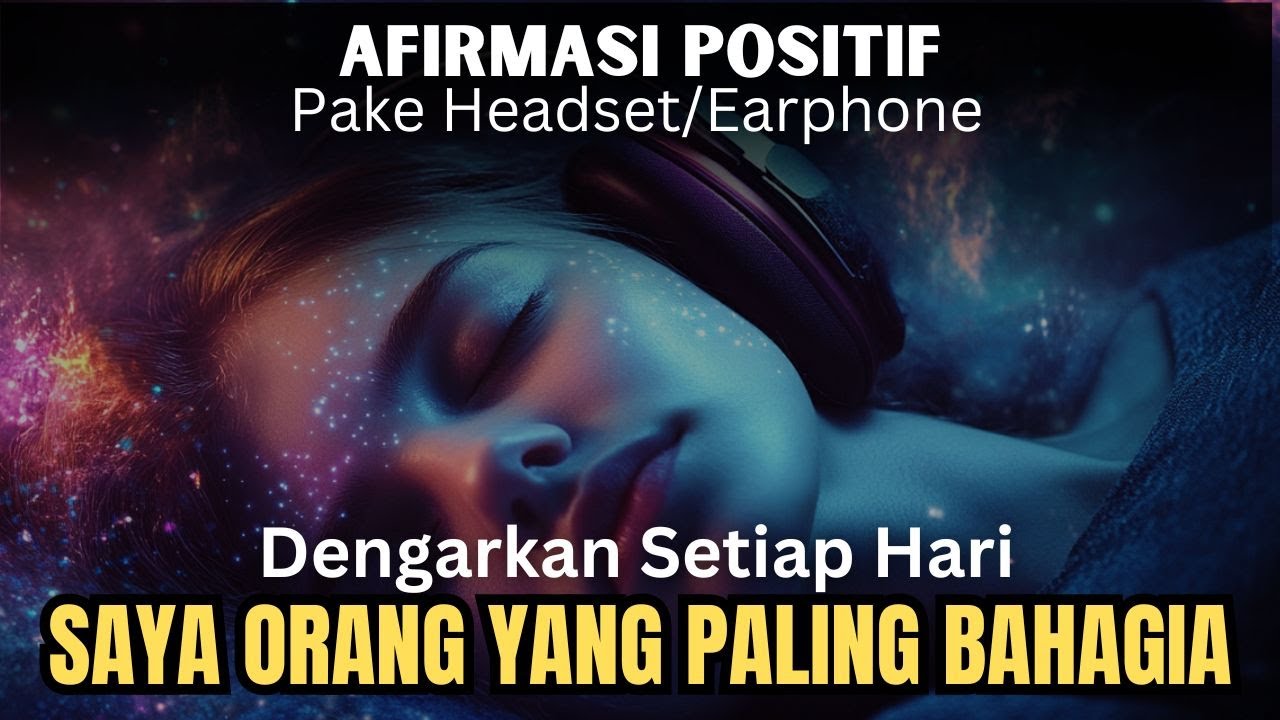 AFIRMASI MENJADI ORANG YANG PALING BAHAGIA || DENGARKAN SETIAP MALAM
