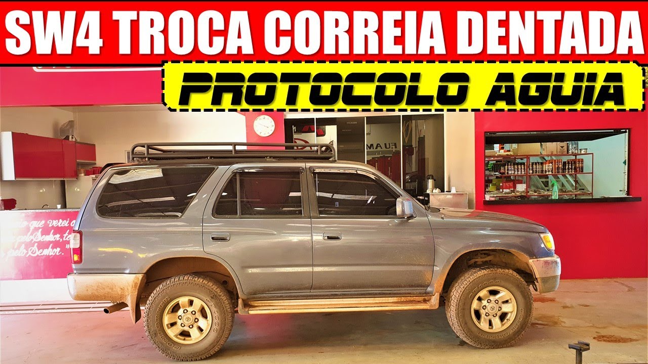 EP. 564 // Toyota SW4 1998 3.0 Turbo Troca CORREIA DENTADA!  APAGAR LUZ DO T BELT na SW4 1996 a 2000
